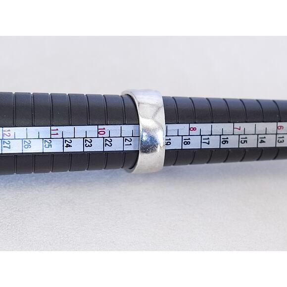 Vintage 925 Silver Crossover Ring Multiple Rows Cubic Zirconia CZ Sparkle - Picture 11 of 11